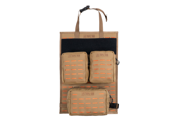MOLLE Seat-Back Panel - 14" x 20" Coyote | Triple Run