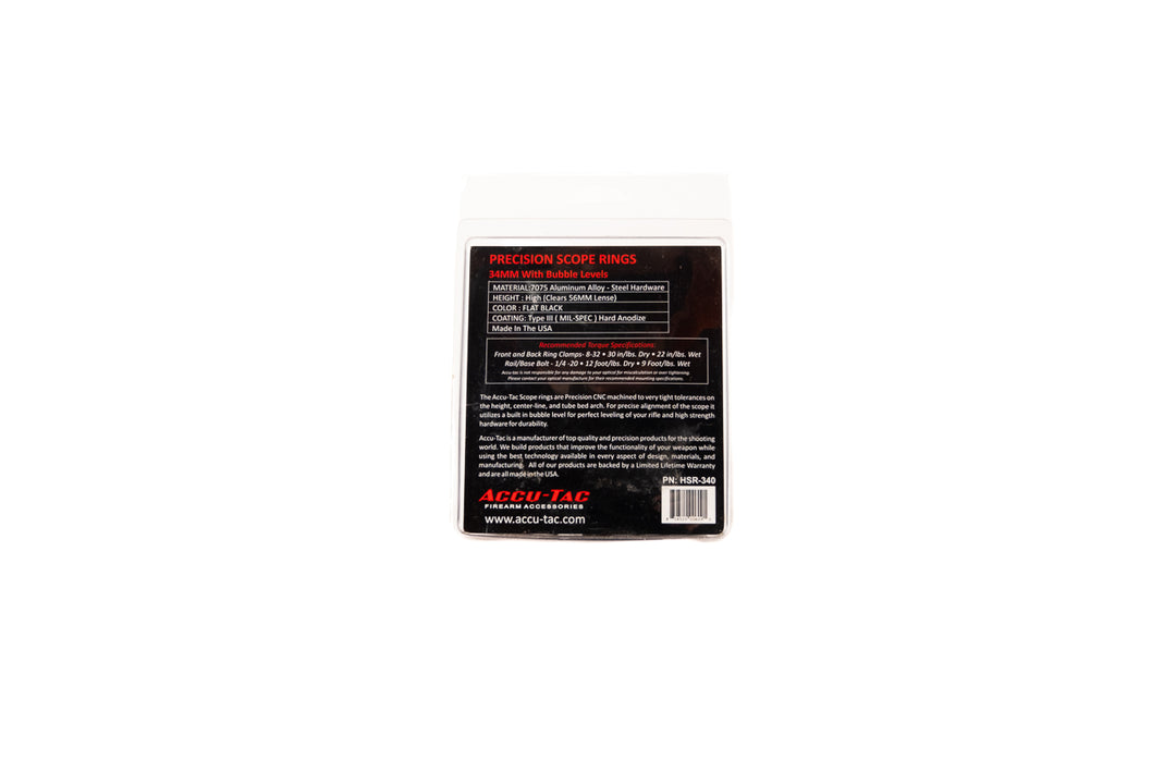 New in packaging Accu-Tac Scope rings 34MM high