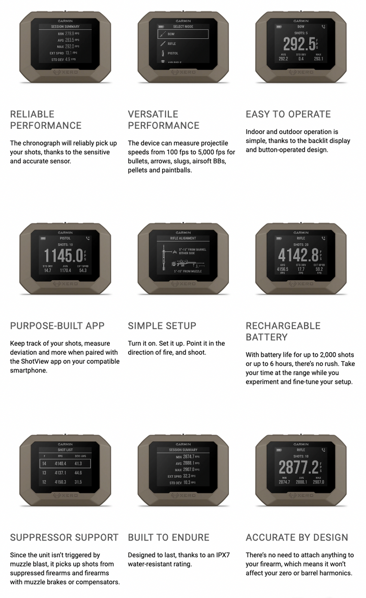 Garmin Xero C1 PRO Chronograph
