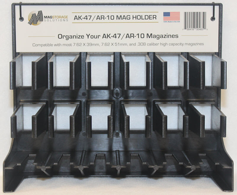 Safe rack on white background - AK47/AR-10 Mag Holder - Magazine Safe Rack - Sharps Mountain Outdoor Gear