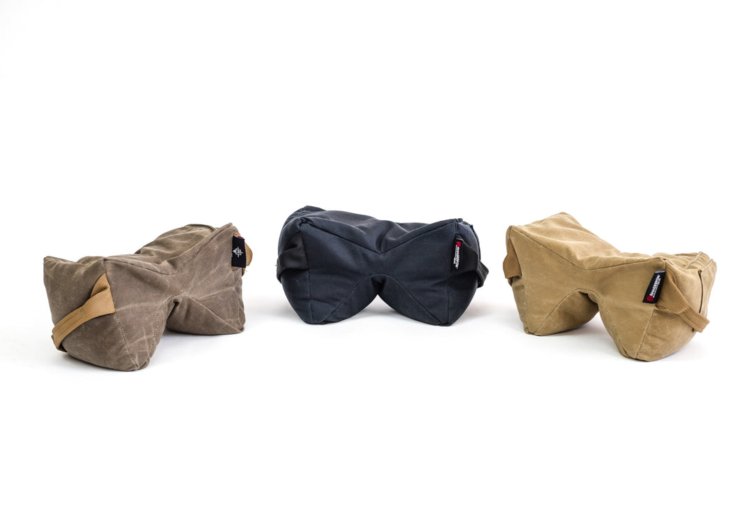 Three colors black, tan and brown.  Shmedium Mid-Sized Gamechanger™ with Pigg River Logo - Sharps Mountain - Pigg River Precision - Sharpsmountain.com