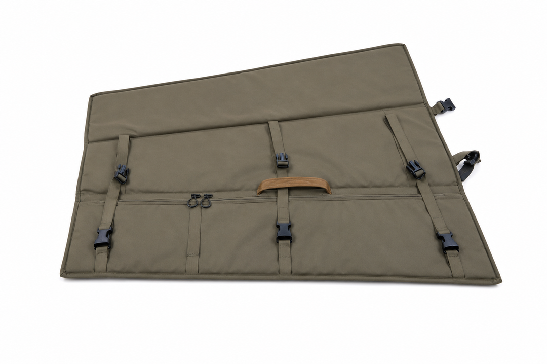Rifle Case &amp; Shooting Mat - with Heat-Shielded Hot Pocket