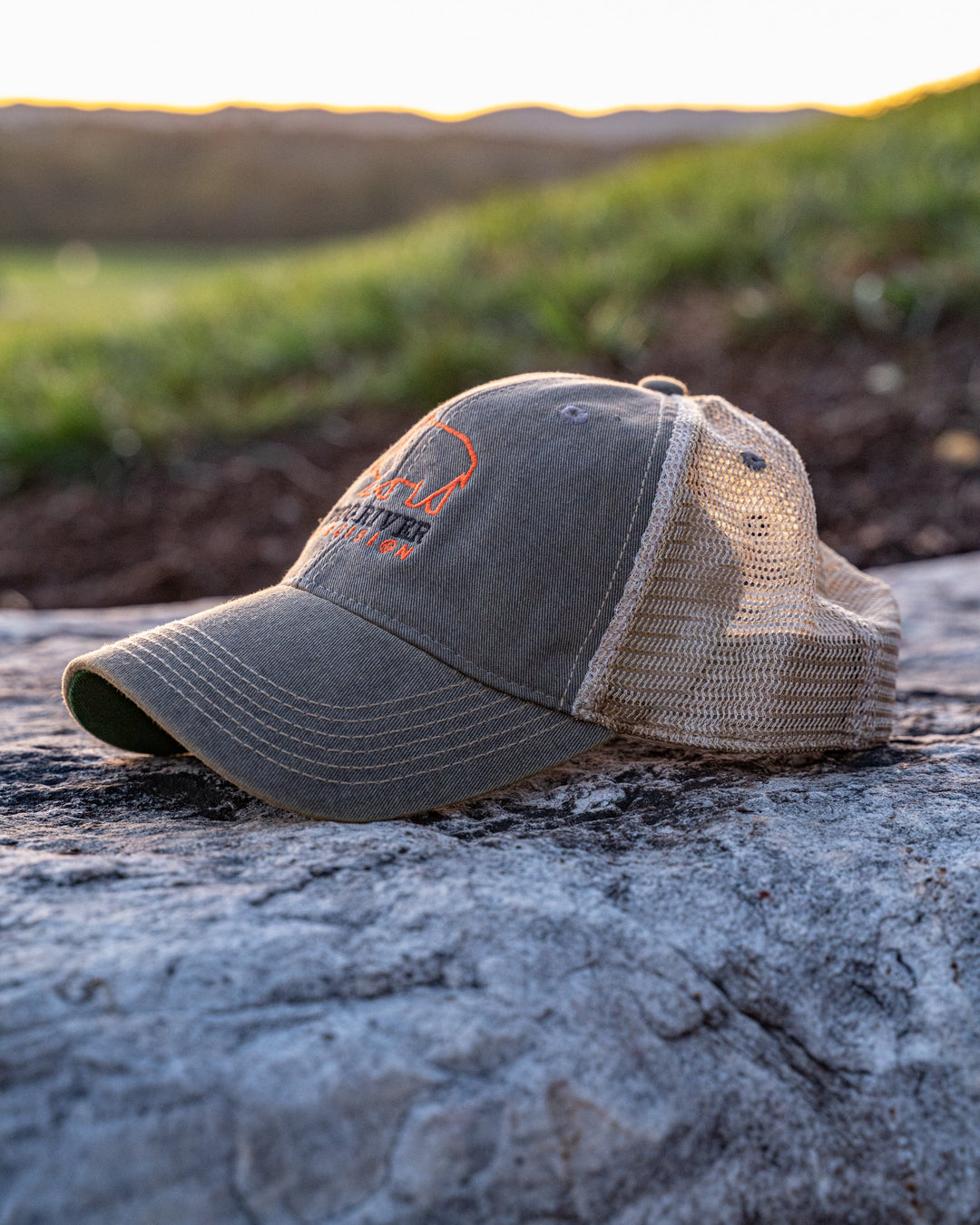 Grey trucker hat  Pigg River Precision Hats - Sharps Mountain - SharpsMountain.com