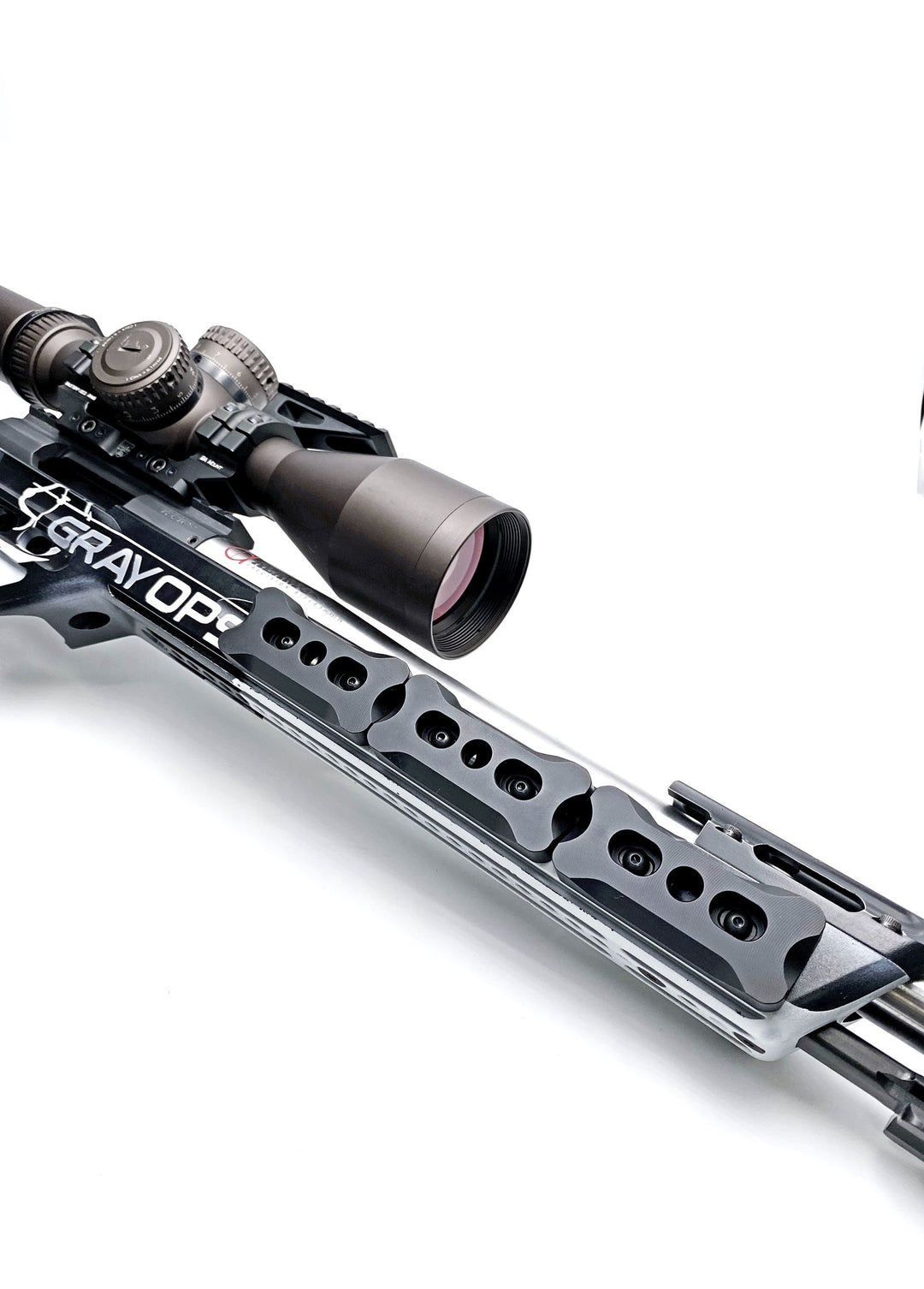 MPA BA rifle with  Gray Ops MPA BA Chassis External Weights (Full Kit) - Sharps Mountain - SharpsMountain.com