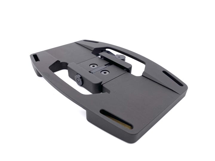 Gun plate with throw latch arca swiss clamp - Gray Ops Mini Plate Pro - Sharps Mountain - SharpsMountain.com